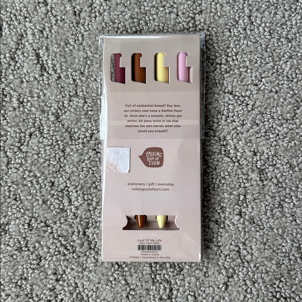 Talking Out of Turn "Loaf of My Life" Jotter Pen Set NEW - Picture 2 of 6